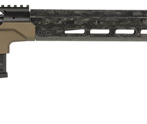 Christensen Arms 8010300902 Modern Precision  6.5 Creedmoor 24″ Threaded Carbon Fiber Barrel 5+1, Black Nitride Finish, Desert Brown Anodized Folding Stock, Polymer Grip